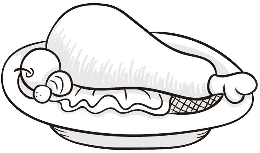 Pollo estofado vector